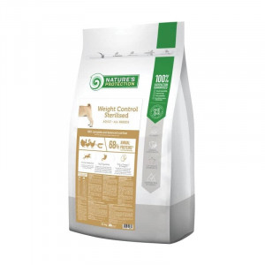 NATURE`S PROTECTION WEIGHT CONTROL STERILISED sausā barība suņiem Mājputni 12kg